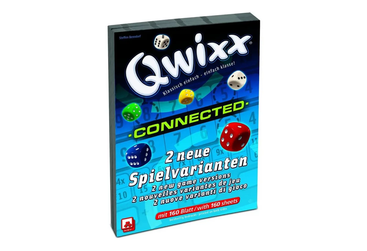 Spiel QWIXX Connected - Zusatzblöcke von Cartamundi – Schachtel