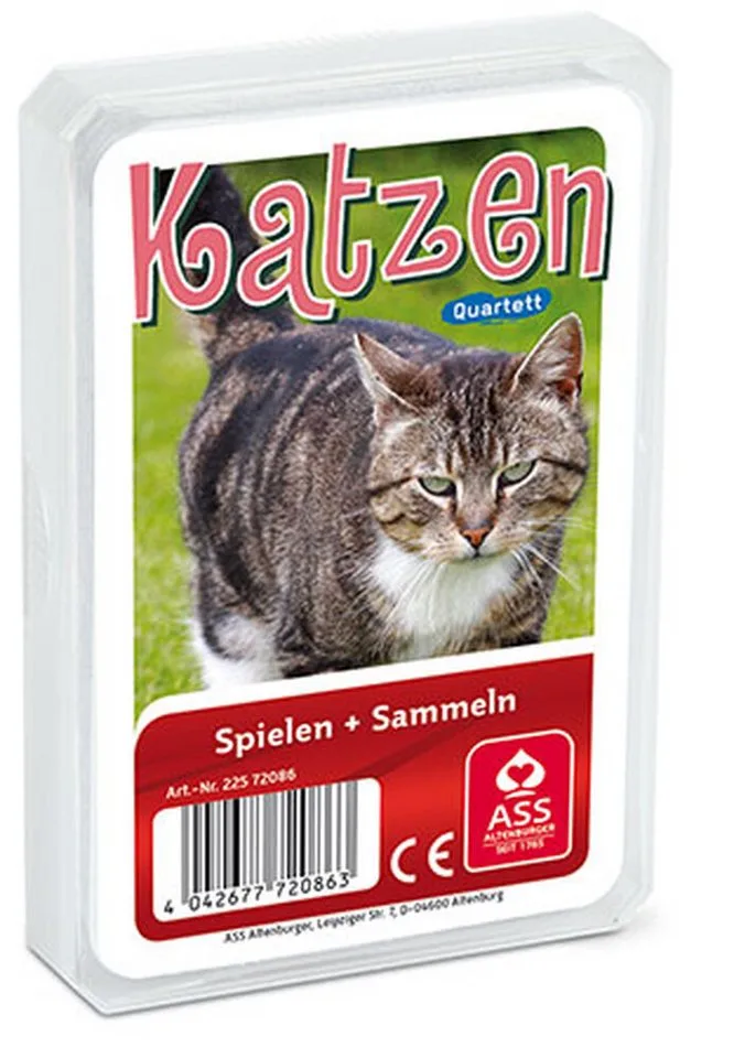 Spiel Tier-Quartett - Katzen von Cartamundi – Schachtel