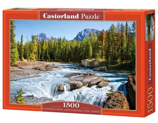 Athabasca river, Jasper National Park, Canada – Puzzel – 1500 stukjes – Satijnen afwerking – Perfecte pasvorm – Europese kwaliteit fra Castorland, Athabasca river, Jasper National Park, Canada-udgave – æske 2 af 2