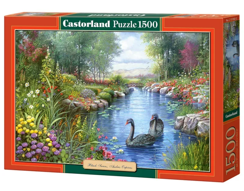 Black Swans - Andres Orpinas - Legpuzzel - 1500 Stukjes from Castorland, Multicolour edition – box 2 of 2