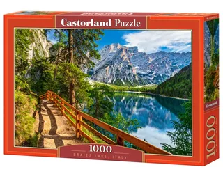 Braies Lake, Italy – Puzzel – 1.000 stukjes – Satijnen afwerking – Perfecte pasvorm – Europese kwaliteit van Castorland, editie Braies Lake, Italy – doos 2 van 2