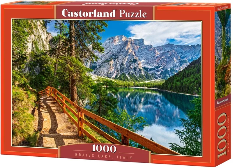 Braies Lake, Italy – Puzzel – 1.000 stukjes – Satijnen afwerking – Perfecte pasvorm – Europese kwaliteit van Castorland, editie Braies Lake, Italy – doos 1 van 2