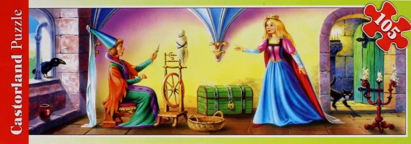 Castorland 105 Mini Puzzel Doornroosje - 31x11cm de Castorland – boîte