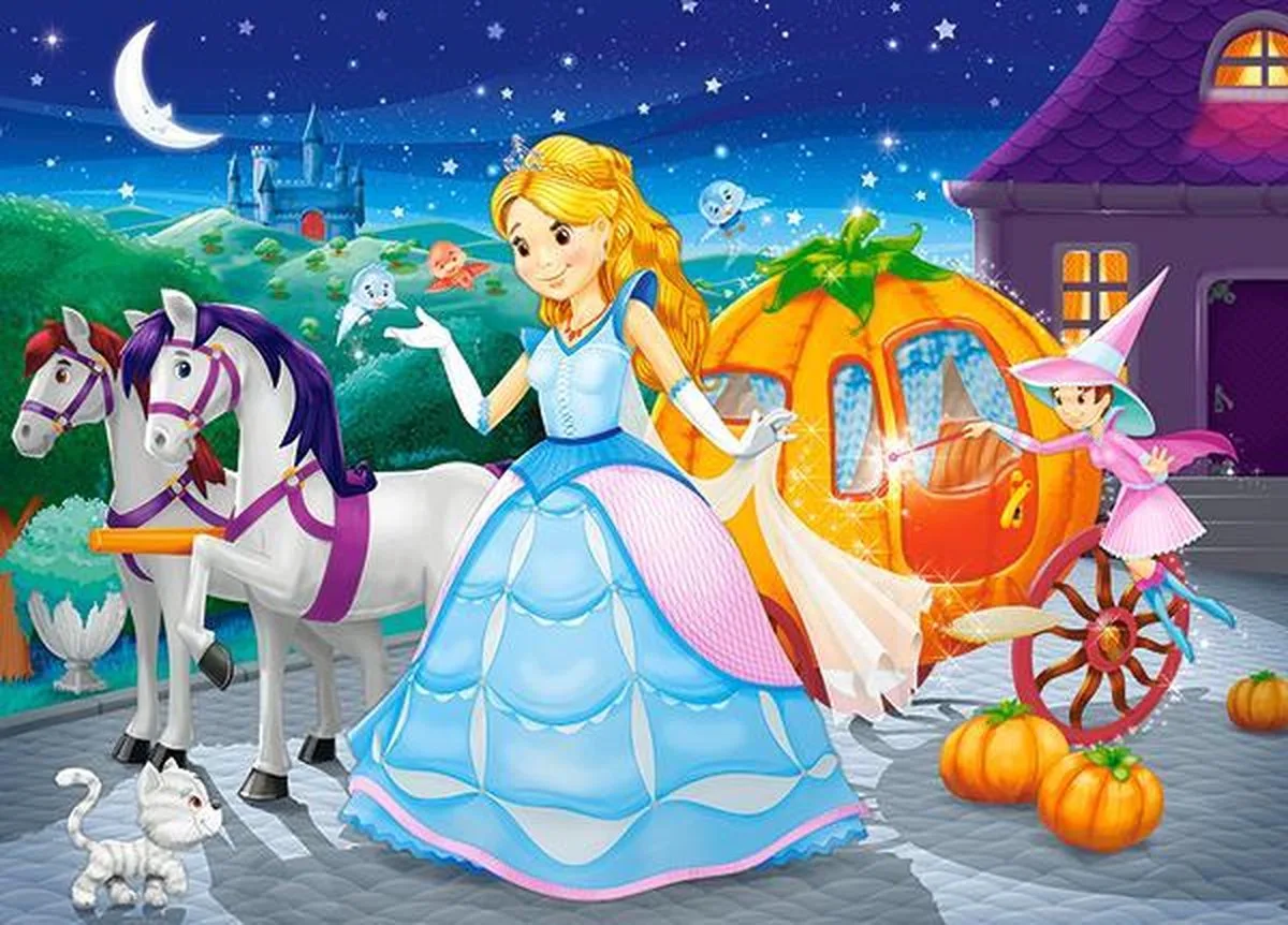 Cinderella 60 stukjes van Castorland, editie Multi-coloured – doos