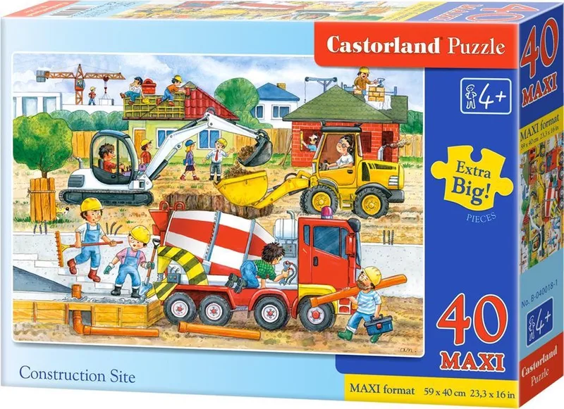 Construction Site - 40 stukjes MAXI van Castorland, editie Meerkleurig – doos