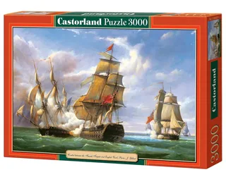 Copy of "Combat…" 21st April 1806 P.J. Gilbert - 3000 stukjes fra Castorland, Flerfarvet-udgave – æske 2 af 2