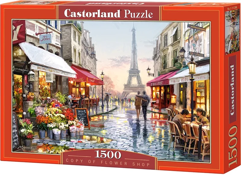 Copy of Flower Shop – Puzzel – 1500 stukjes – Satijnen afwerking – Perfecte pasvorm – Europese kwaliteit from Castorland, Flower Shop, Paris edition – box