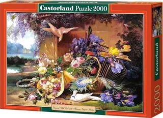 Elegant Still Life with Flowers, Eugene Bidau - 2000 stukjes from Castorland, Multicolour edition – box 1 of 2