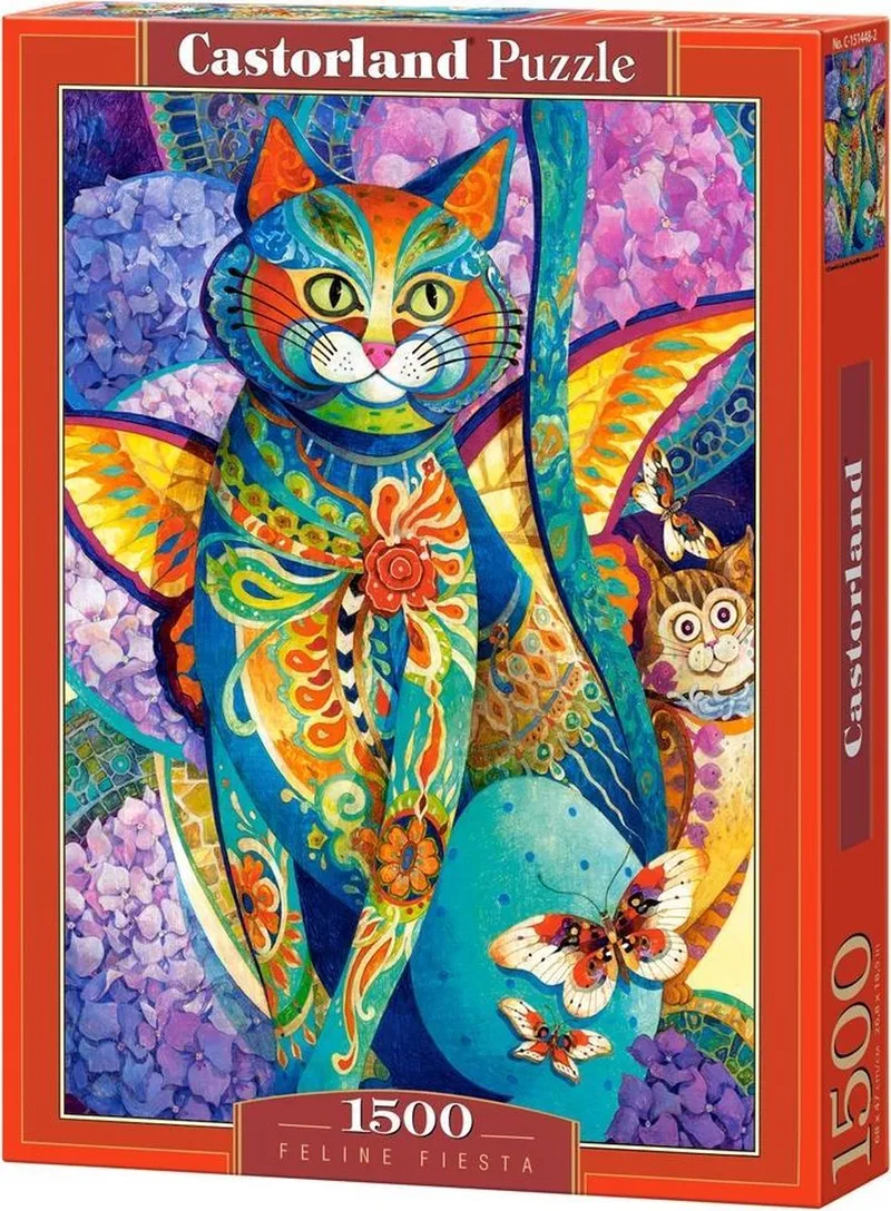 Feline fiesta - 1500 stukjes van Castorland, editie Meerkleurig – doos