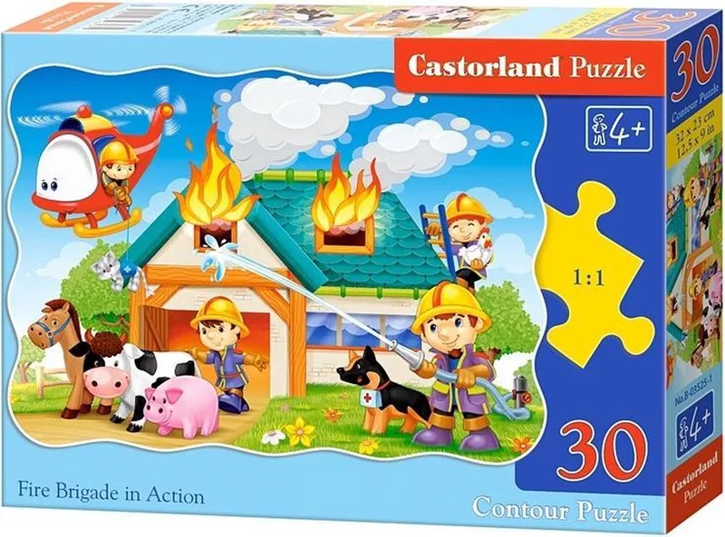 Fire Brigade in Action 30 stukjes van Castorland, editie Meerkleurig – doos