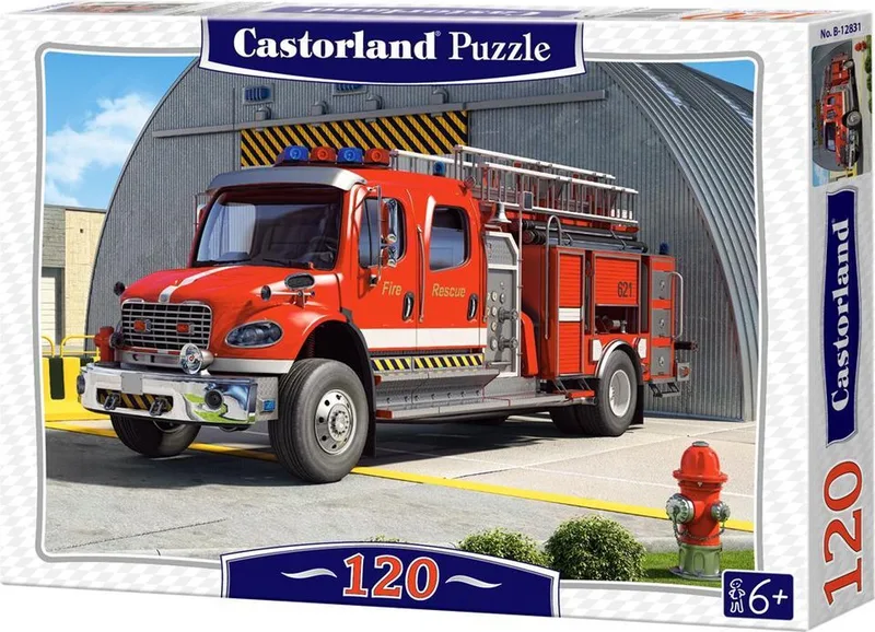 Fire engine (120 stukjes) from Castorland, Red edition – box
