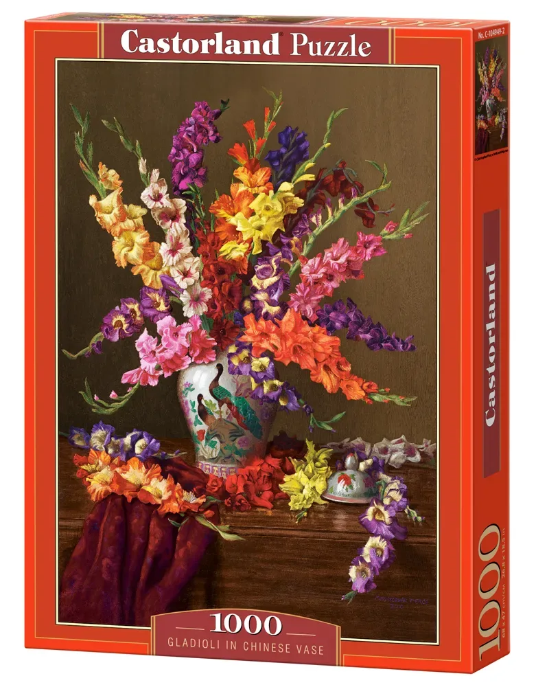 Gladioli in Chinese Vase Puzzel 1000 Stukjes von Castorland, Ausgabe Mehrfarbig – Schachtel 2 von 2