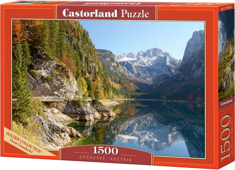 Gosausee, Austria – Puzzel – 1500 stukjes – Satijnen afwerking – Perfecte pasvorm – Europese kwaliteit de Castorland, édition Gosausee, Austria – boîte