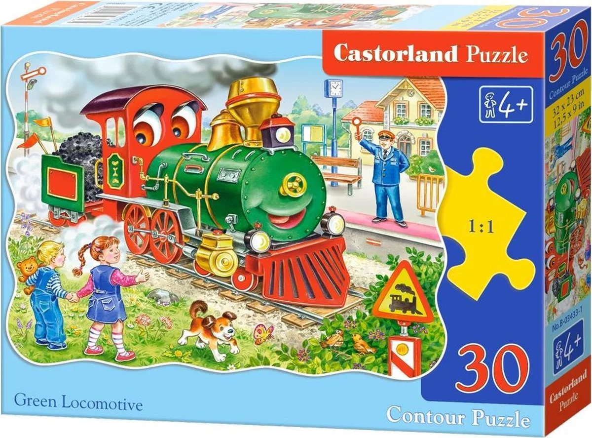 Green Locomotive - 30 stukjes van Castorland, editie Meerkleurig – doos