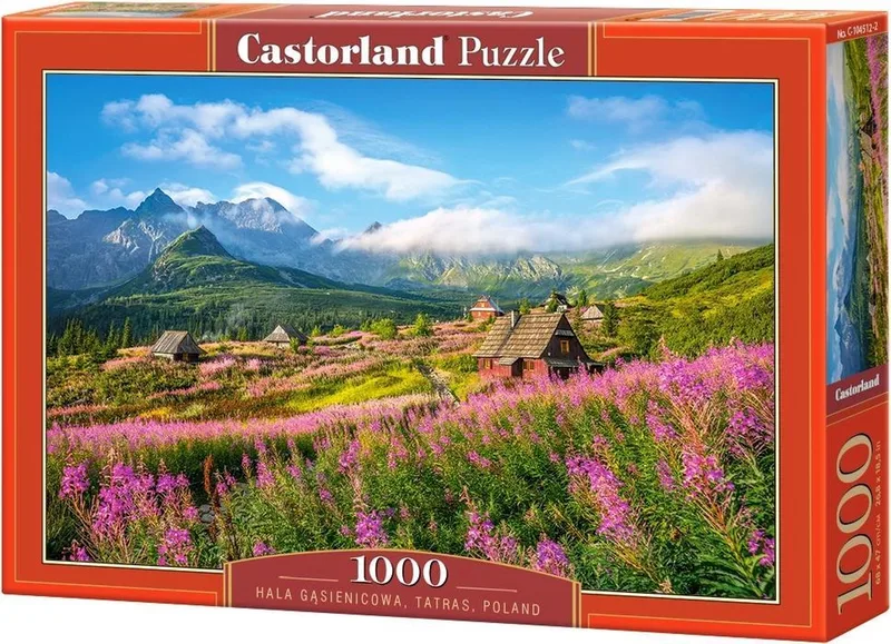 Hala Gąsienicowa, Tatras, Poland - Puzzel - 1.000 stukjes – Satijnen afwerking – Perfecte pasvorm – Europese kwaliteit fra Castorland, Hala Gąsienicowa, Tatras, Poland-udgave – æske