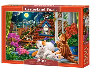 Kittens on the Roof Puzzel 1500 Stukjes von Castorland, Ausgabe Mehrfarbig – Schachtel 2 von 2