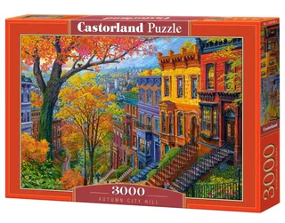 legpuzzel Autumn City Hill - 3000 stukjes puzzelplezier. de Castorland, édition Multicolore – boîte 2 sur 2