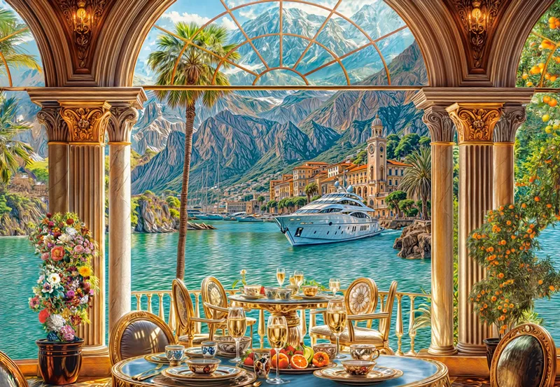 legpuzzel Mediterrane Dessert 1500 stukjes puzzel volwassenen. fra Castorland, Flerfarvet-udgave – æske