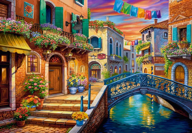 legpuzzel Venetian Dream - 1000 stukjes puzzelplezier. de Castorland, édition Multicolore – boîte 1 sur 2