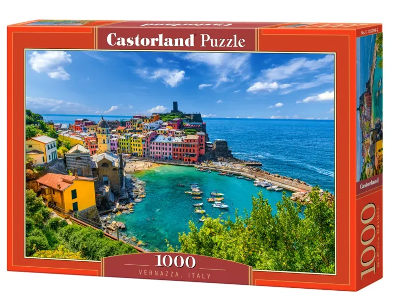 legpuzzel Vernazza Italië - 1000 stukjes puzzelspel. von Castorland, Ausgabe Mehrfarbig – Schachtel 2 von 2