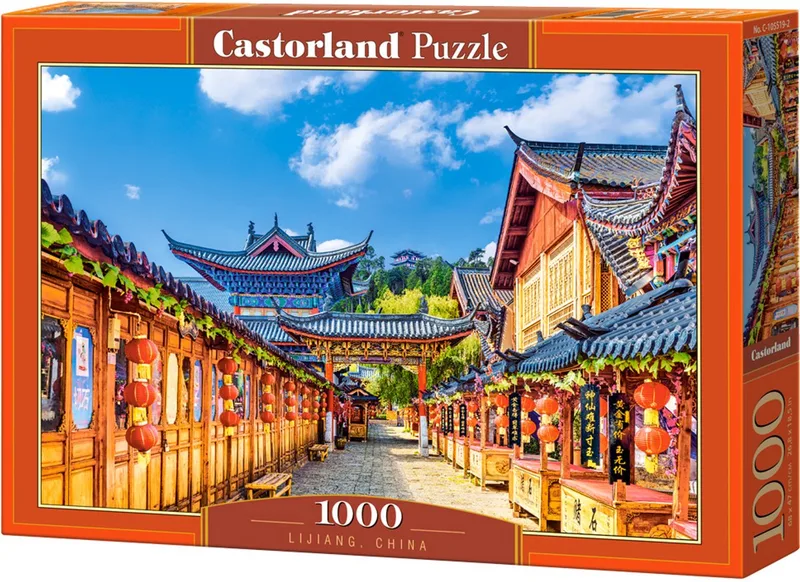 Lijiang, China – Puzzel – 1.000 stukjes – Satijnen afwerking – Perfecte pasvorm – Europese kwaliteit fra Castorland, Lijiang, China-udgave – æske