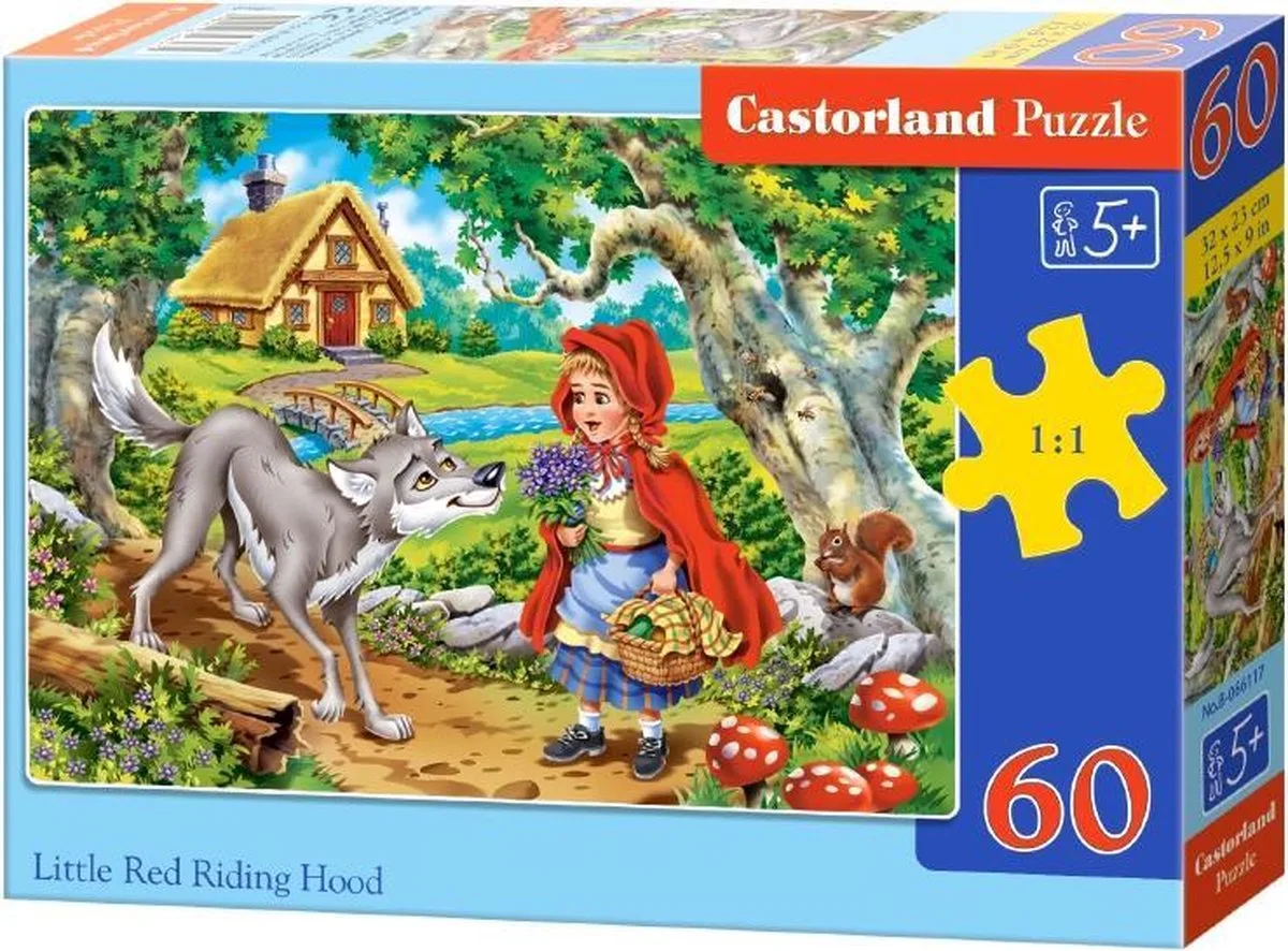 Little Red Riding Hood - 60 stukjes från Castorland, utgåva Flerfärgad – kartong