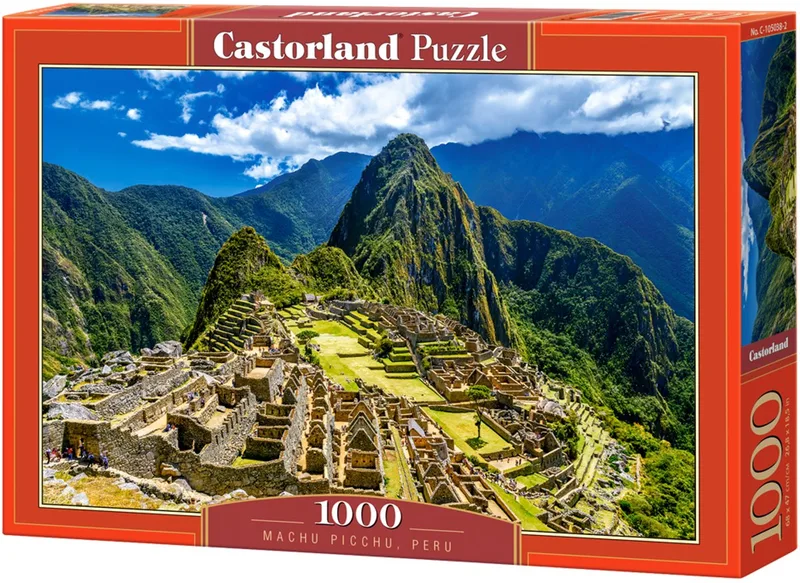 Machu Picchu, Peru – Puzzel – 1000 stukjes – Satijnen afwerking – Perfecte pasvorm – Europese kwaliteit fra Castorland, Machu Picchu, Peru-udgave – æske