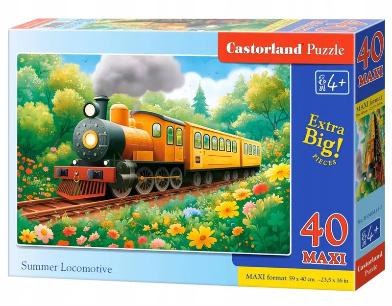 Maxi Puzzel 40 Elementen Zomerse Locomotief from Castorland – box