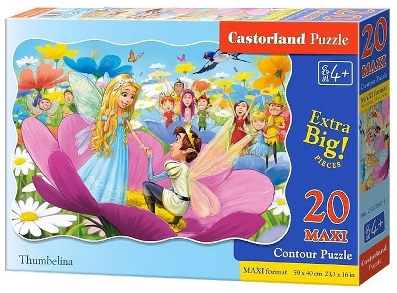 Maxipuzzel 20 Stukjes - Calineczka van Castorland, editie Meerkleurig – doos