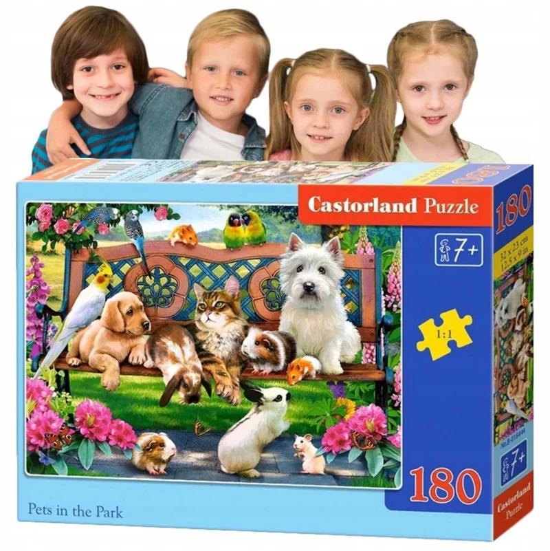 Merkloos Puzzel 180 Stukken - Educatief Speelgoed voor Kinderen vanaf 7 Jaar from Castorland, Multicolour edition – box