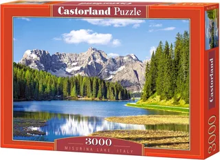 Misurina Lake, Italy – Puzzel – 3.000 stukjes – Satijnen afwerking – Perfecte pasvorm – Europese kwaliteit van Castorland, editie Misurina Lake, Italy – doos 1 van 2