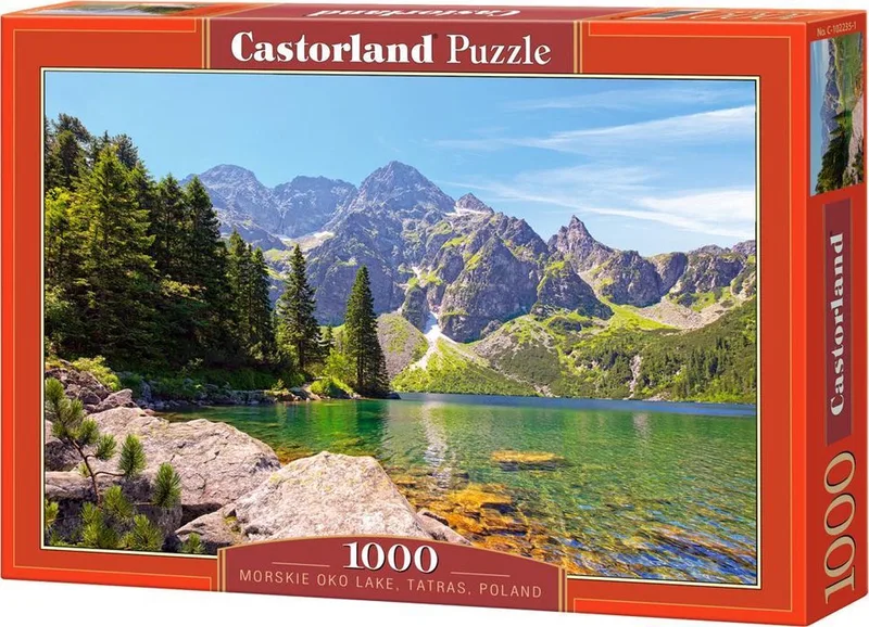 Morskie Oko Lake, Tatras, Poland – Puzzel – 1.000 stukjes – Satijnen afwerking – Perfecte pasvorm – Europese kwaliteit from Castorland, Morskie Oko Lake, Tatras, Poland edition – box