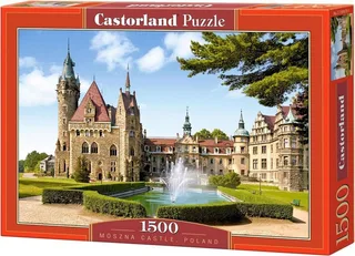 Moszna Castle, Poland – Puzzel – 1.500 stukjes – Satijnen afwerking – Perfecte pasvorm – Europese kwaliteit von Castorland, Ausgabe Moszna Castle, Poland – Schachtel 1 von 2