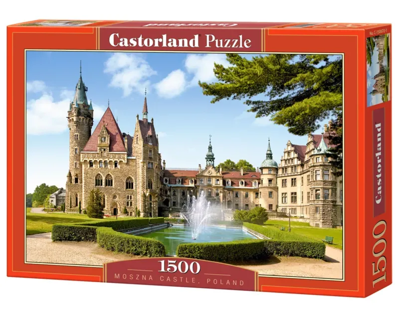Moszna Castle, Poland – Puzzel – 1.500 stukjes – Satijnen afwerking – Perfecte pasvorm – Europese kwaliteit von Castorland, Ausgabe Moszna Castle, Poland – Schachtel 2 von 2