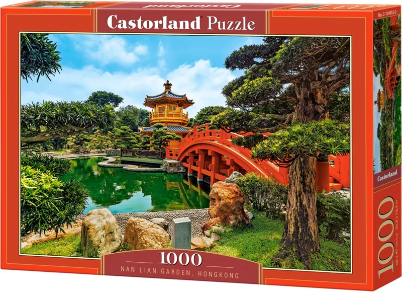 Nan Lian Garden, Hongkong – Puzzel – 1000 stukjes – Satijnen afwerking – Perfecte pasvorm – Europese kwaliteit fra Castorland, Nan Lian Garden, Hongkong-udgave – æske 1 af 2