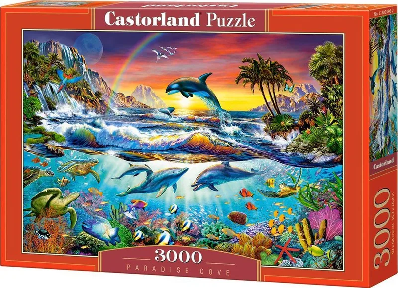 Paradise Cove – Puzzel – 3.000 stukjes – Satijnen afwerking – Perfecte pasvorm – Europese kwaliteit from Castorland, Paradise Cov edition – box