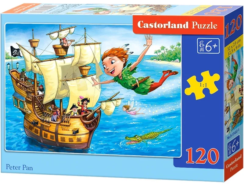 Peter Pan Puzzel - 120 Stukken - Vanaf 6 Jaar van Castorland – doos