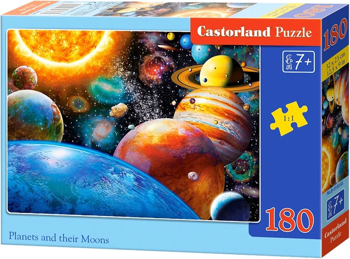 Planets and their moons - 180 stukjes från Castorland, utgåva Meerdere – kartong