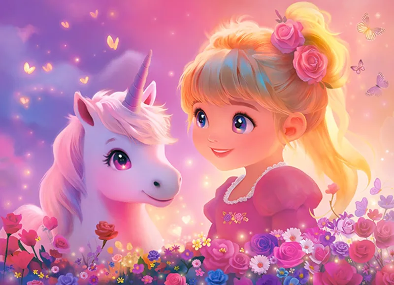 Prinses met Eenhoorn Puzzel 100 Stukjes from Castorland, Multicolour edition – box 1 of 2