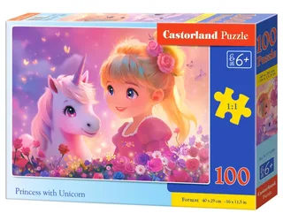 Prinses met Eenhoorn Puzzel 100 Stukjes from Castorland, Multicolour edition – box 2 of 2