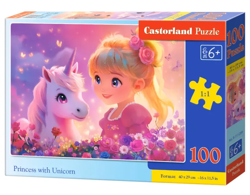 Prinses met Eenhoorn Puzzel 100 Stukjes from Castorland, Multicolour edition – box 2 of 2