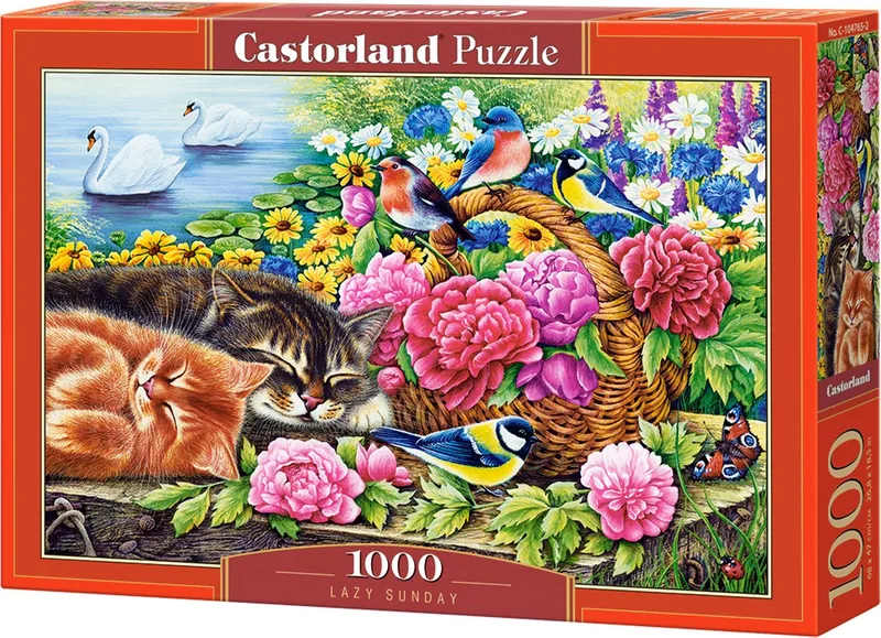 Puzzel – 1.000 stukjes – Satijnen afwerking – Perfecte pasvorm – Europese kwaliteit von Castorland, Ausgabe Lazy Sunday – Schachtel