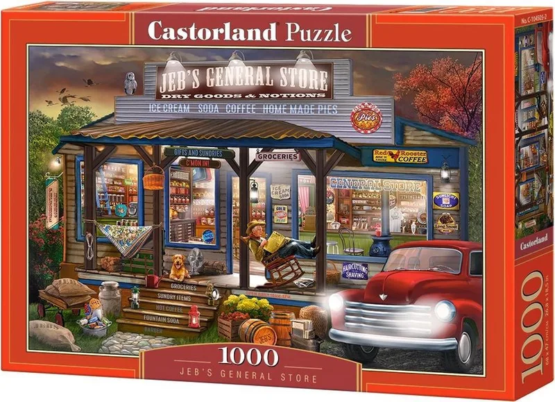 Puzzel – 1.000 stukjes – Satijnen afwerking – Perfecte pasvorm – Europese kwaliteit från Castorland, utgåva Jeb's General Store – kartong