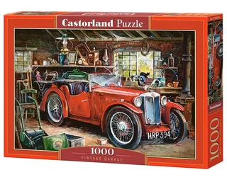 Puzzel – 1.000 stukjes – Satijnen afwerking – Perfecte pasvorm – Europese kwaliteit från Castorland, utgåva Vintage Garage – kartong 2 av 2
