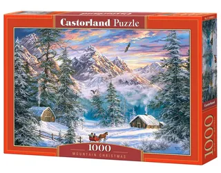 Puzzel – 1.000 stukjes – Satijnen afwerking – Perfecte pasvorm – Europese kwaliteit de Castorland, édition Mountain Christmas – boîte 2 sur 2