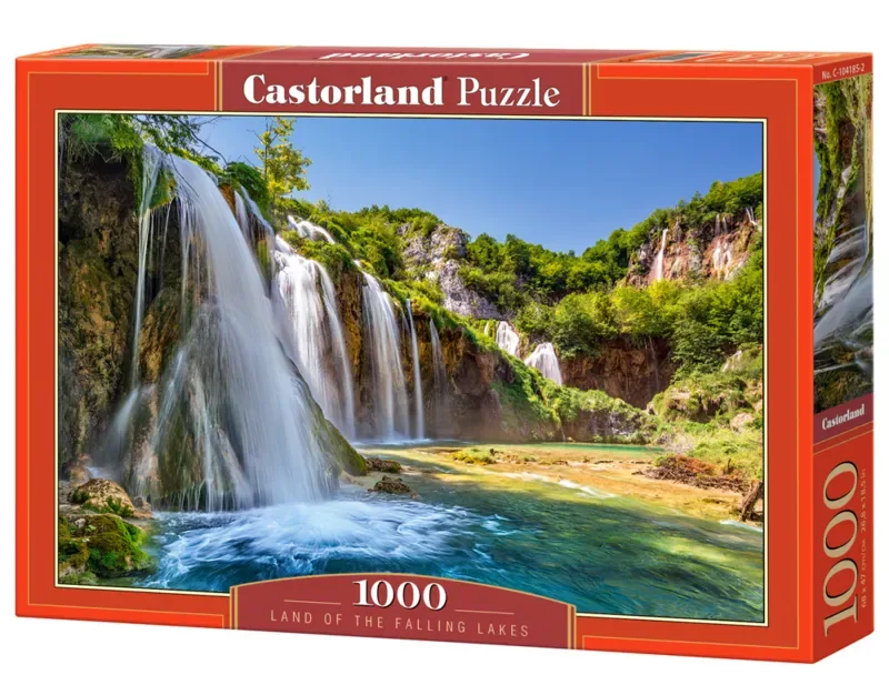 Puzzel – 1.000 stukjes – Satijnen afwerking – Perfecte pasvorm – Europese kwaliteit from Castorland, Land of the Falling Lakes edition – box 2 of 2