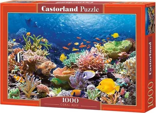 Puzzel – 1.000 stukjes – Satijnen afwerking – Perfecte pasvorm – Europese kwaliteit from Castorland, Coral Reef Fishes edition – box 1 of 2