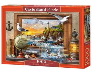 Puzzel – 1.000 stukjes – Satijnen afwerking – Perfecte pasvorm – Europese kwaliteit fra Castorland, Marine to Life-udgave – æske 2 af 2