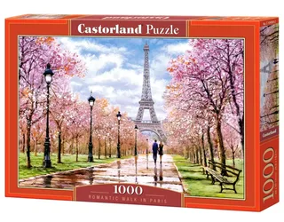 Puzzel – 1.000 stukjes – Satijnen afwerking – Perfecte pasvorm – Europese kwaliteit von Castorland, Ausgabe Romantic Walk in Paris – Schachtel 2 von 2