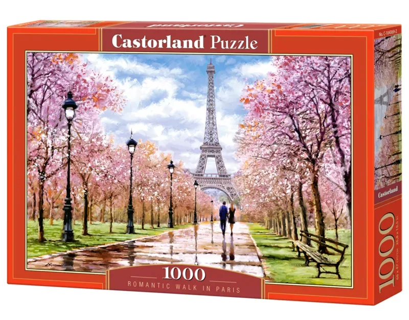 Puzzel – 1.000 stukjes – Satijnen afwerking – Perfecte pasvorm – Europese kwaliteit von Castorland, Ausgabe Romantic Walk in Paris – Schachtel 2 von 2